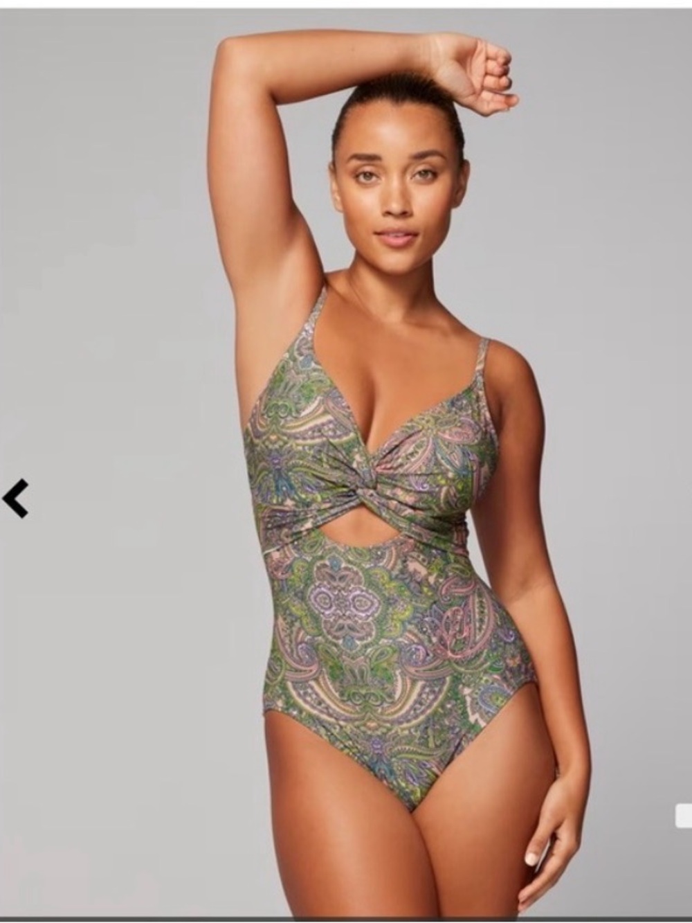 Soma Swimsuit Twist-Front Keyhole One-Piece